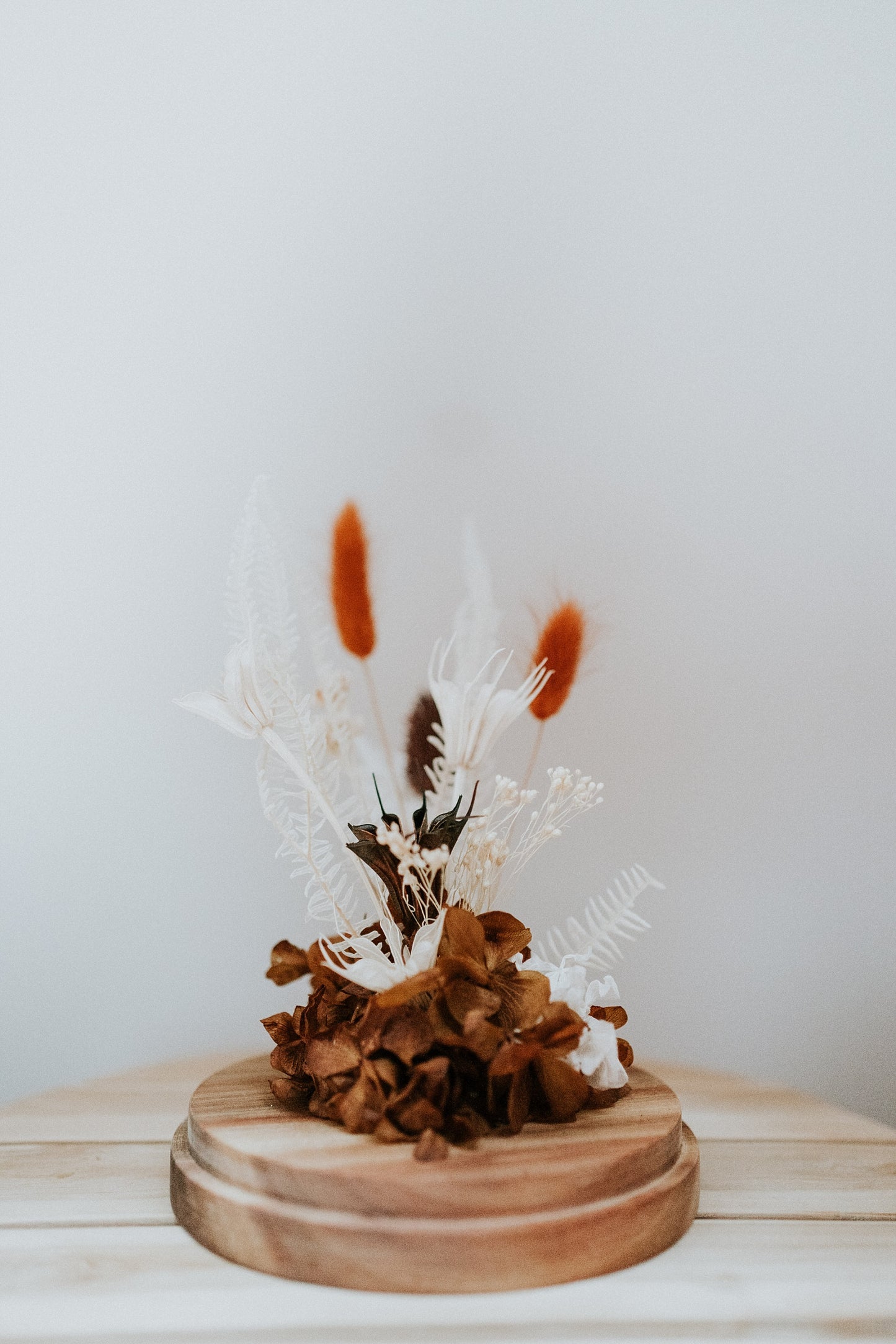 Grande Cloche de fleurs séchées