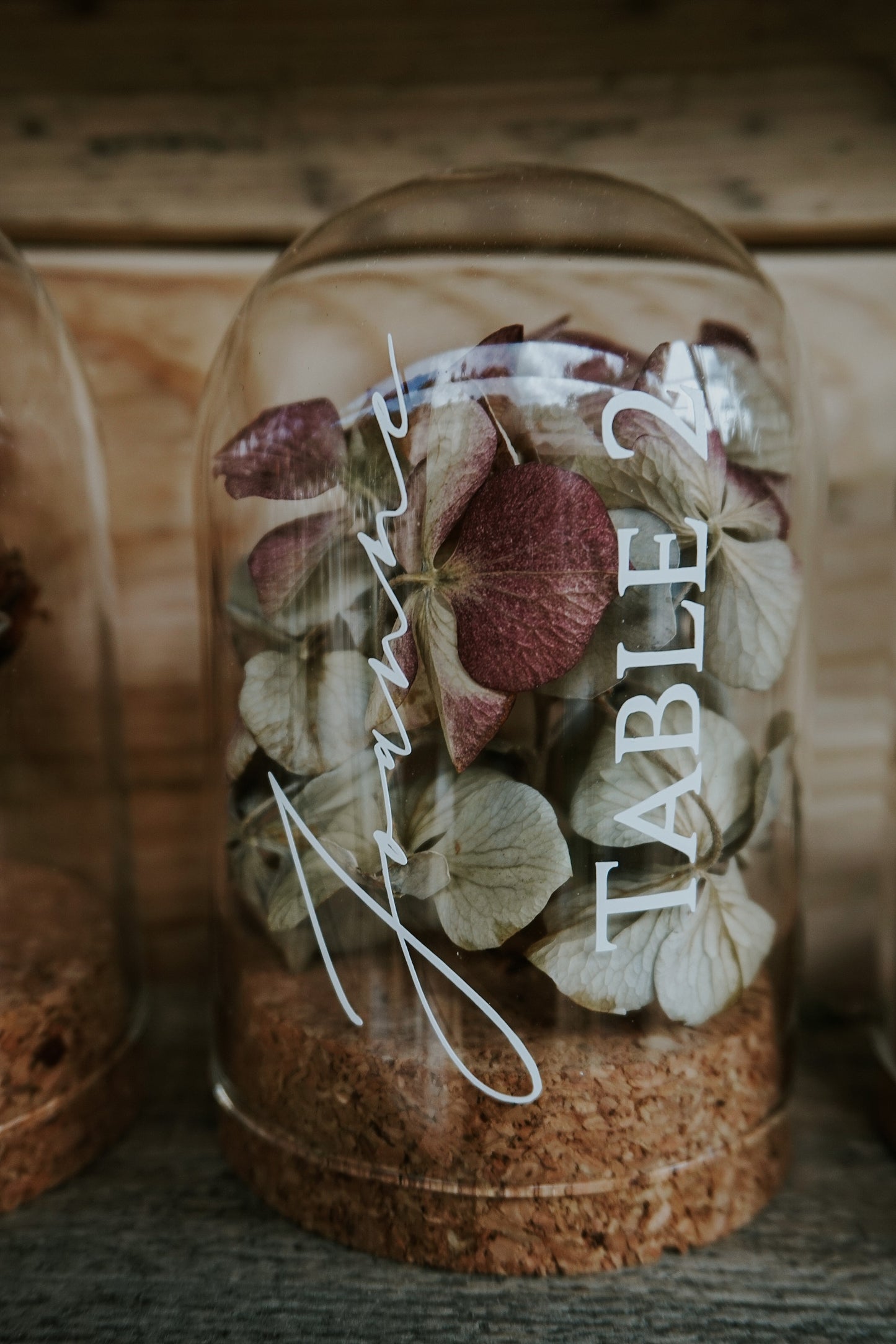 Mini cloche de fleurs séchées (lot de 10)