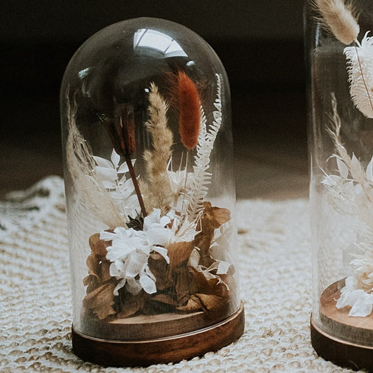 Cloche de fleurs séchées Moyenne